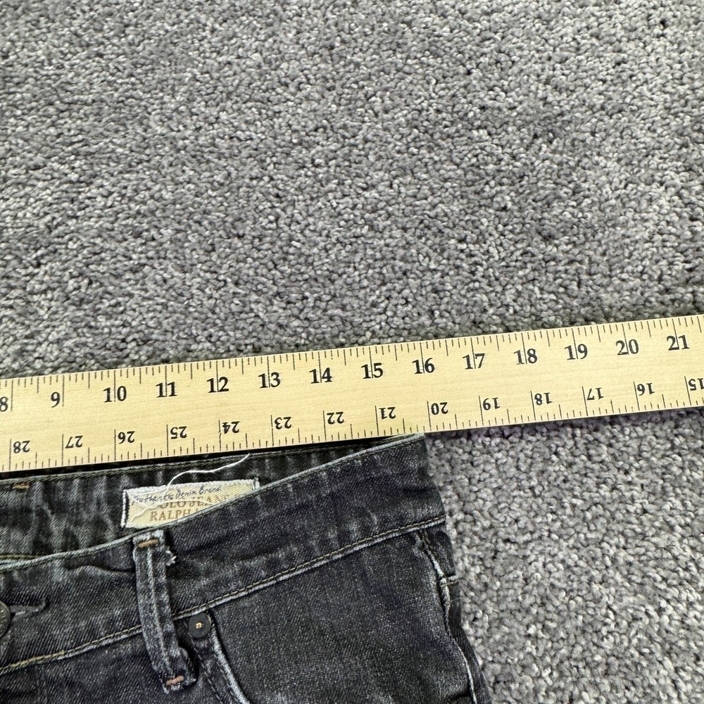 Polo Jeans Co Ralph Lauren Jeans Womens 10x34 Gray Kelly Straight Stretch Denim - Picture 3 of 7